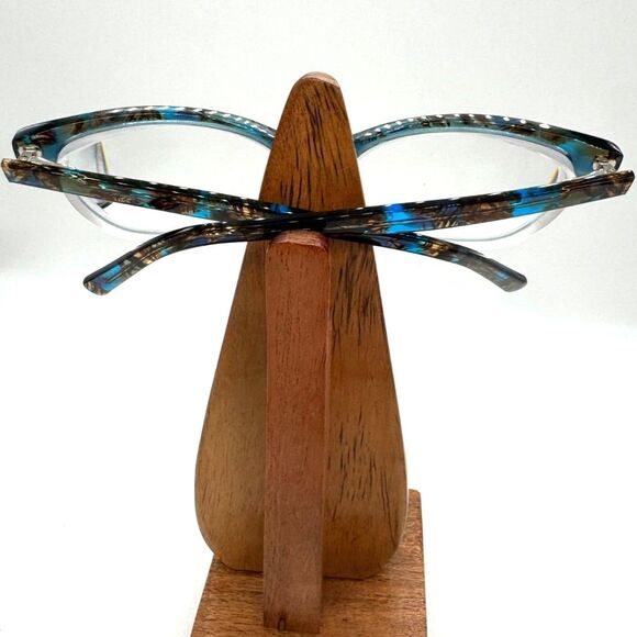 Scott Harris Europa Eyeglass Frame SH558C3 Clear Blue Tortoise Cat Eye 55-15-138 - Picture 8 of 8